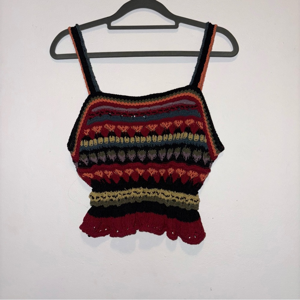 Multicolor Crochet Women’s Top
